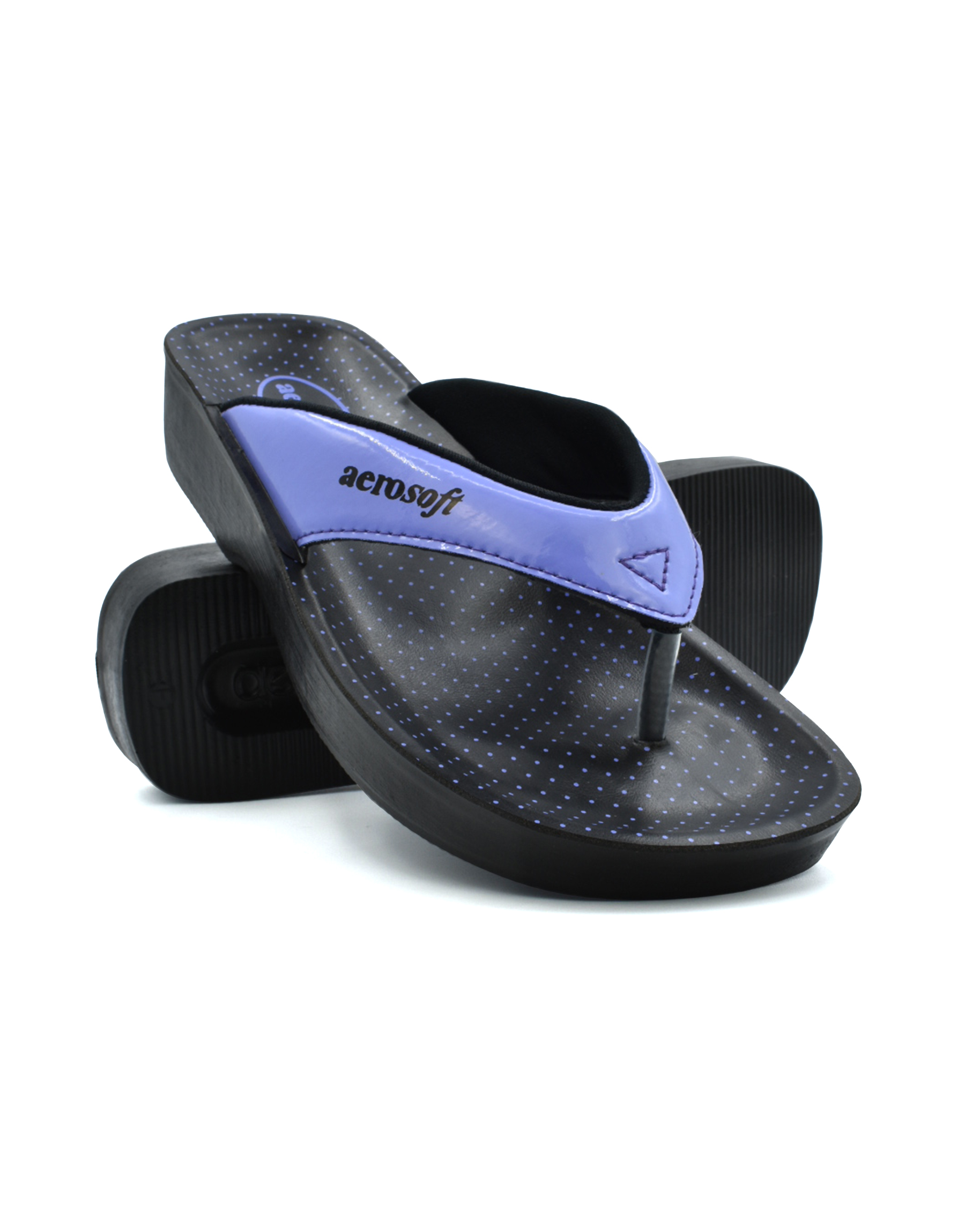 Aerosoft Arch Support Blue Sparkle Gliteratti Flip Flops Sandals 7 Women  NEW BOX | eBay